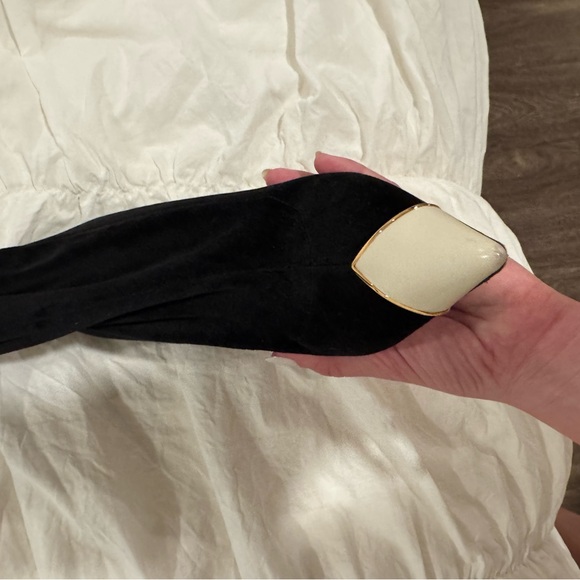 Saint Laurent Black Velvet Skirt with Branded Waistlabel - Picture 5 of 10